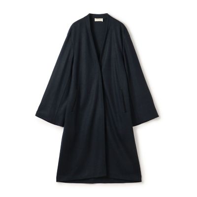 トゥモローランドknott ネイビーニットコート 予約商品10月上旬以降順次お届け】ニットコンビネーション