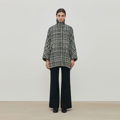 ビンテージブークレーツイード バルカラーコート | maison