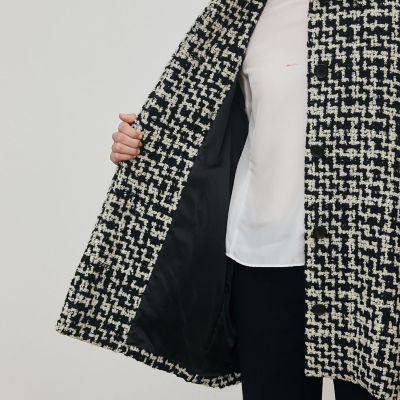 ビンテージブークレーツイード バルカラーコート | maison