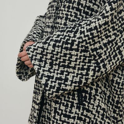 ビンテージブークレーツイード バルカラーコート | maison