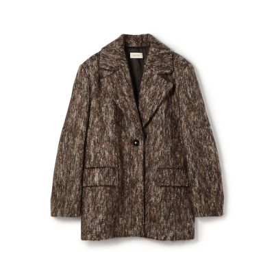 コットンクルーネックショートスリーブコート | BLAMINK (Women