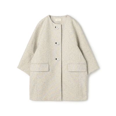 ＜maison TOMORROWLAND＞【ＷＥＢ先行予約】メランジツイル　キモノスリーブミディコート