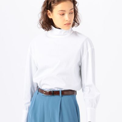 ＜maison TOMORROWLAND＞クロコダイルエンボスドレザー　ベルト