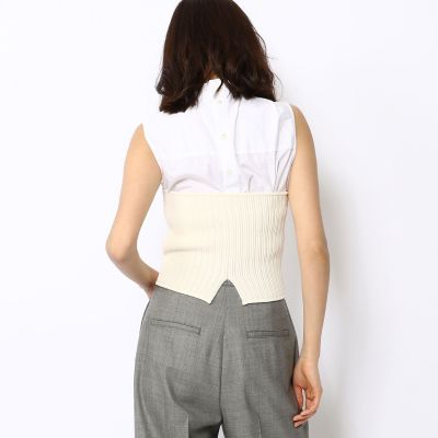 アセテートストレッチ　ニットコルセット