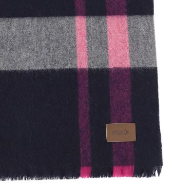 ウォッシャブルカシミヤブロックチェックストール | MACKINTOSH