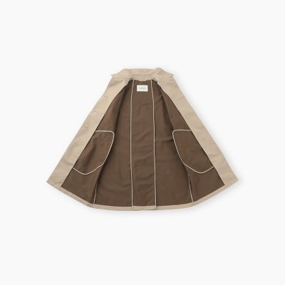 WEB＆一部店舗限定】インバーテッドステンカラーコート ダブル