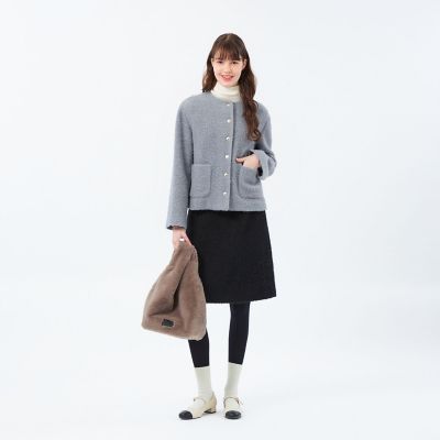 HESSLE（ヘスル）】ノーカラーショートコート | MACKINTOSH