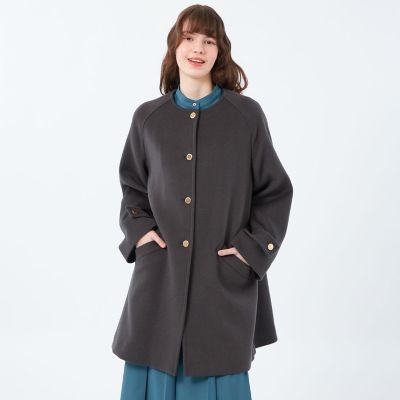 ＜MACKINTOSH PHILOSOPHY (Women)＞【ＷＥＬＢＵＲＹ　ＮＯ　ＣＯＬＬＡＲ（ウェルベリーノーカラー）】ウールメルトン製