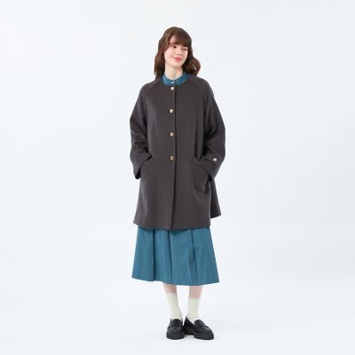 WELBURY NO COLLAR（ウェルベリーノーカラー）】ウール