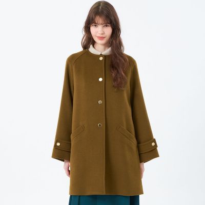 WELBURY NO COLLAR（ウェルベリーノーカラー）】ウール