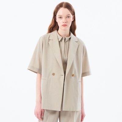 ＜MACKINTOSH PHILOSOPHY (Women)＞ドライタッチハーフスリーブテーラードジャケット