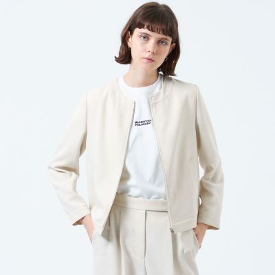 ＜MACKINTOSH PHILOSOPHY (Women)＞ドライタッチノーカラージャケット