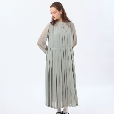 ＜MACKINTOSH PHILOSOPHY (Women)＞【ＷＥＢ＆一部店舗限定】【ＷＩＬＬＩＮＧＨＡＭ　ＤＲＥＳＳ（ウィリングハムドレス）】トリプルプリーツ