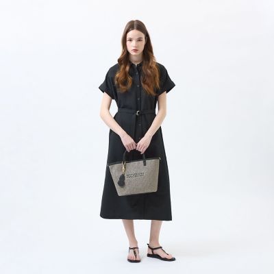 MACKINTOSH PHILOSOPHY✨麻　シャツワンピース　ベルト　現行 サマーサッカーシャツワンピース | MACKINTOSH PHILOSOPHY (Women