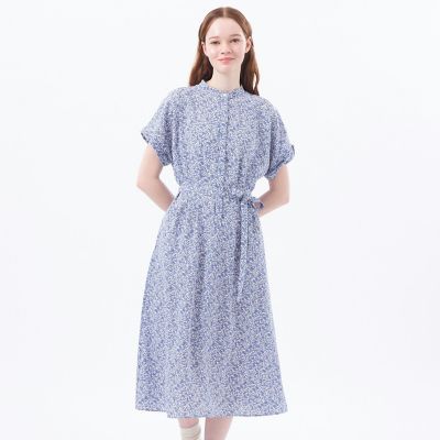 ＜MACKINTOSH PHILOSOPHY (Women)＞バイカラーフラワーワンピース