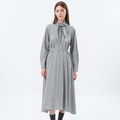 スタンドカラーチェックワンピース | MACKINTOSH PHILOSOPHY (Women