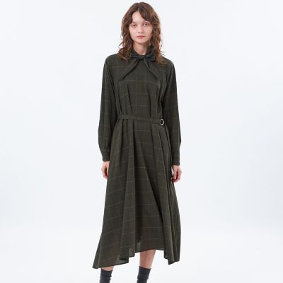 Mackintosh MACKINTOSH PHILOSOPHY (Women)/マッキントッシュ フィロソフィー スタンドカラーチェックワンピース 29ネイビー ワンピース・ドレス【三越伊勢丹/公式】