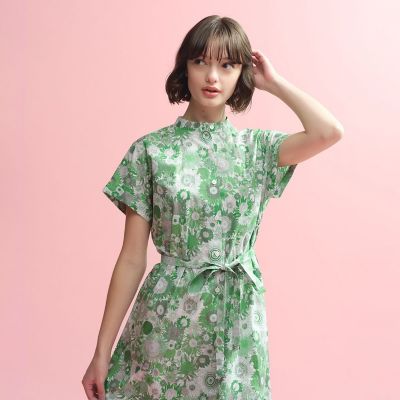 ＜MACKINTOSH PHILOSOPHY (Women)＞リバティバンドカラーワンピース