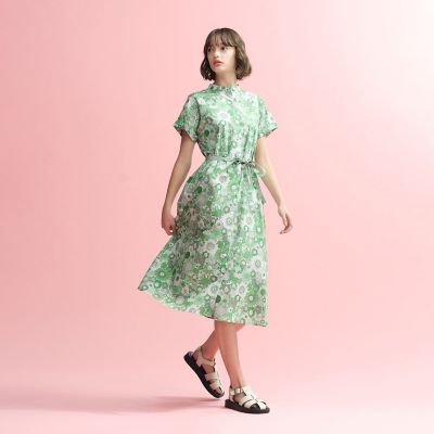 MACKINTOSH PHILOSOPHY 花柄リバティ アンコンジャケットXL リバティプリントフレアスリーブブラウス(トップス)｜MACKINTOSH
