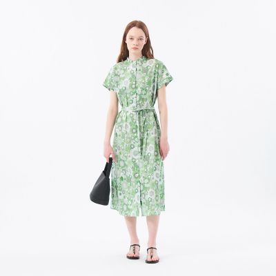 マッキントッシュフィロソフィー　リバティワンピース リバティバンドカラーワンピース | MACKINTOSH PHILOSOPHY (Women