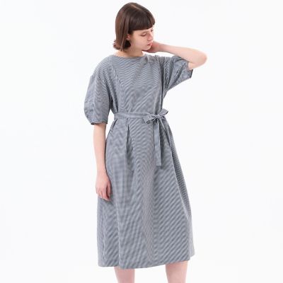 Mackintosh 【SALE】MACKINTOSH PHILOSOPHY (Women)/マッキントッシュ フィロソフィー【WEB & 一部店舗限定】パフスリーブサッカーワンピース 28ネイビー ワンピース・ドレス【三越伊勢丹/公式】