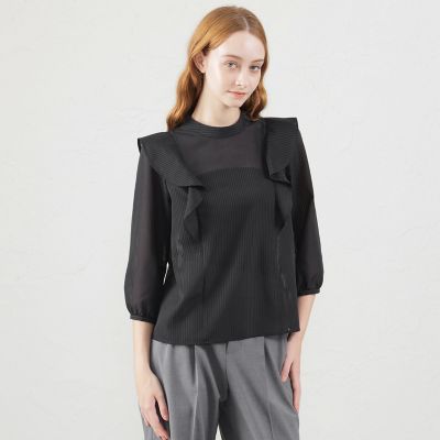＜MACKINTOSH PHILOSOPHY (Women)＞ジョーゼットフリルブラウス