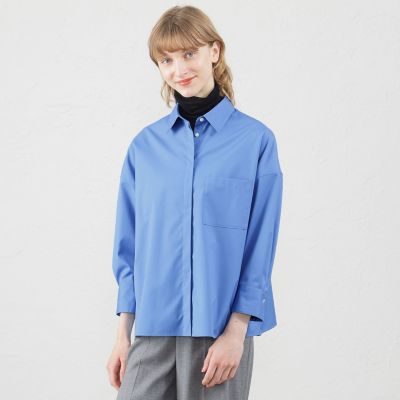 ＜MACKINTOSH PHILOSOPHY (Women)＞フライフロントクロップドシャツ