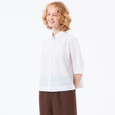 Mackintosh MACKINTOSH PHILOSOPHY (Women)/マッキントッシュ フィロソフィー ハーフスリーブポプリンシャツ 02ホワイト トップス【三越伊勢丹/公式】