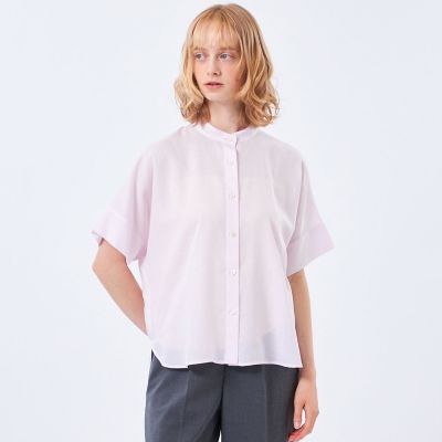 リネンミックスバンドカラーシャツ | MACKINTOSH PHILOSOPHY (Women