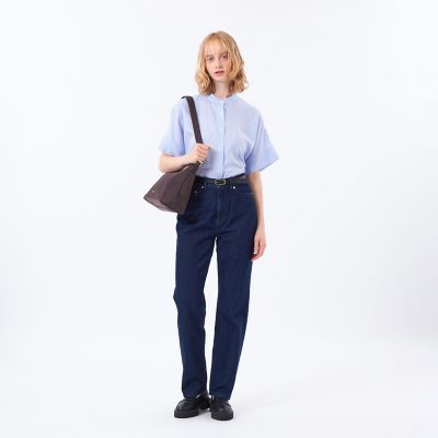極美品♡マッキントッシュフィロソフィー　リネン混　ドルマンスリーブ　バンドカラー リネンミックスバンドカラーシャツ | MACKINTOSH PHILOSOPHY (Women