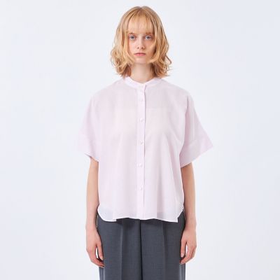 リネンミックスバンドカラーシャツ | MACKINTOSH PHILOSOPHY (Women