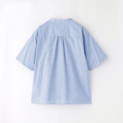 WEB＆一部店舗限定】バッキンガムベア バンドカラー半袖シャツ