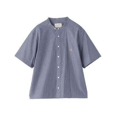 WEB＆一部店舗限定】バッキンガムベア バンドカラー半袖シャツ