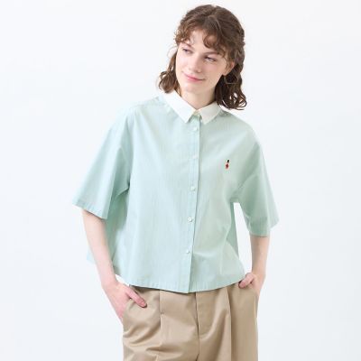 ＜MACKINTOSH PHILOSOPHY (Women)＞バッキンガムベア　クレリックハーフスリーブシャツ