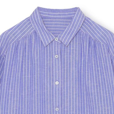 未使用に近い　三越伊勢丹別注　フィナモレ　リネンシャツ　ホリゾンカラー　41 リネンミックスレギュラーカラーシャツ | MACKINTOSH PHILOSOPHY