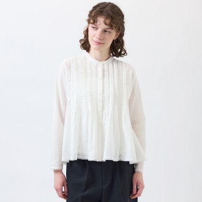 WEB＆一部店舗限定】コットンシルクレースブラウス | MACKINTOSH 