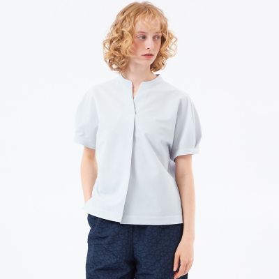 WEB＆一部店舗限定】スキッパーサッカーブラウス | MACKINTOSH