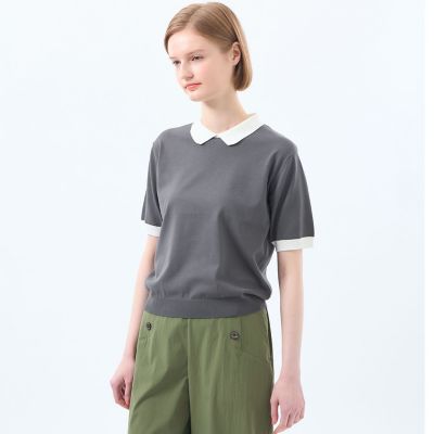 ＜MACKINTOSH PHILOSOPHY (Women)＞【ＷＥＢ＆一部店舗限定】バイカラーポロニット