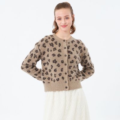 ＜MACKINTOSH PHILOSOPHY (Women)＞レオパードニットカーディガン
