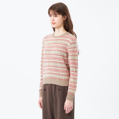 【美品】マッキントッシュフィロソフィー-ドルマンニット サイズM フェアアイルウィンターニット | MACKINTOSH PHILOSOPHY (Women