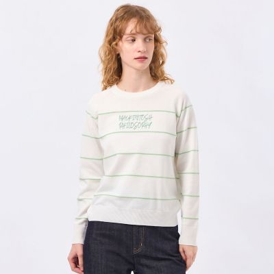 Mackintosh 【SALE】MACKINTOSH PHILOSOPHY (Women)/マッキントッシュ フィロソフィー ライティングロゴボーダーニット 72グリーン トップス【三越伊勢丹/公式】