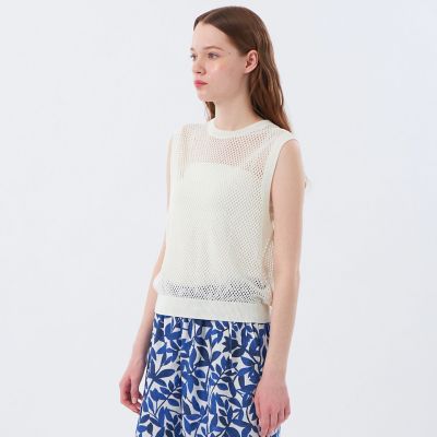 ＜MACKINTOSH PHILOSOPHY (Women)＞メッシュニットベスト