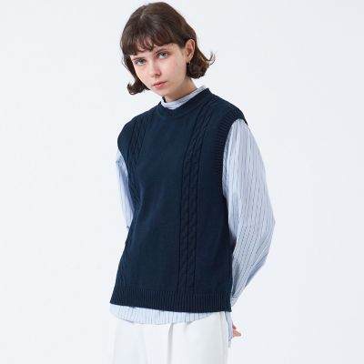 ＜MACKINTOSH PHILOSOPHY (Women)＞ケーブルベスト