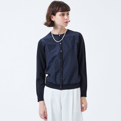 ＜MACKINTOSH PHILOSOPHY (Women)＞ニットコンビジャカードカーディガン