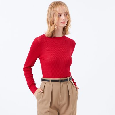 Mackintosh MACKINTOSH PHILOSOPHY (Women)/マッキントッシュ フィロソフィー ハイゲージシアークルーネック 17レッド トップス【三越伊勢丹/公式】