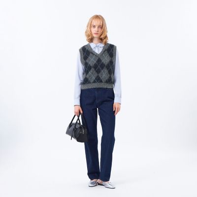 モヘヤミックスアーガイルベスト | MACKINTOSH PHILOSOPHY (Women