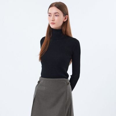 Mackintosh MACKINTOSH PHILOSOPHY (Women)/マッキントッシュ フィロソフィー【LEE11月号/蛯原友里さん着用】エクストファインウールタートルニット 09ブラック トップス【三越伊勢丹/公式】
