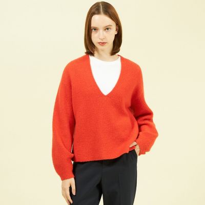 ＜MACKINTOSH PHILOSOPHY (Women)＞フラッフィーＶネックニットプルオーバー