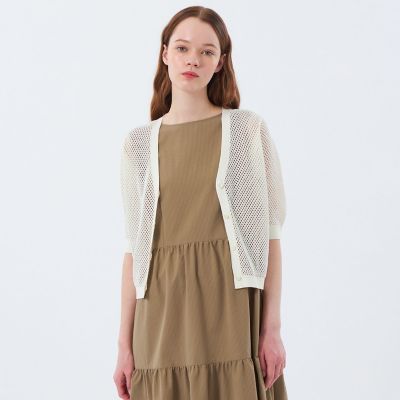 ＜MACKINTOSH PHILOSOPHY (Women)＞メッシュニットカーディガン