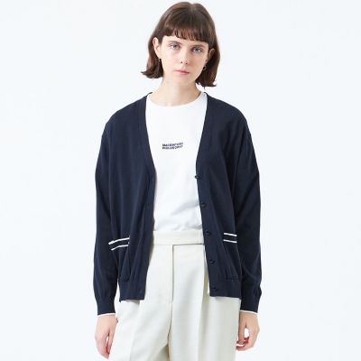 ＜MACKINTOSH PHILOSOPHY (Women)＞トリミングカラーＶネックカーディガン